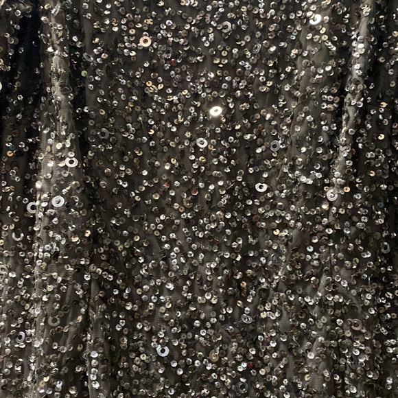 Adrianna Papell beaded long sleeves cocktail dress - Picture 7 of 10